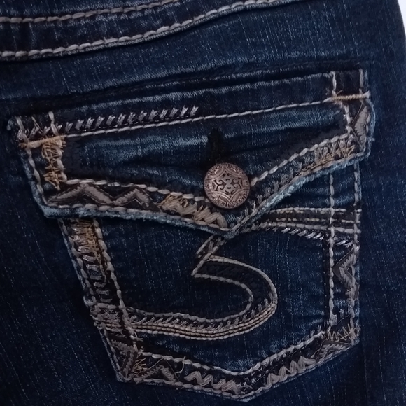 Women's Silver Aiko Jeans Mid Slim Boot Cut 29W by 31L NOWT - Picture 11 of 16